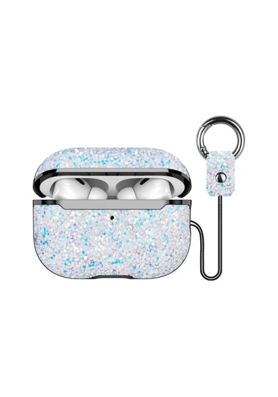 Jenerik Onegif Apple Airpods Pro 2 2.nesil Bright Simli Airpods Kapak - Gümüş