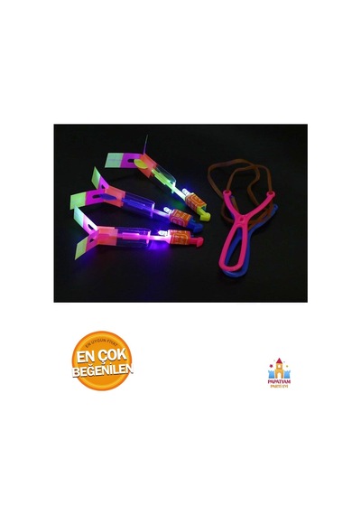 Çocuklar İçin Led Işıklı Parlayan Sapan, Fırlatmalı Ve Eğlenceli