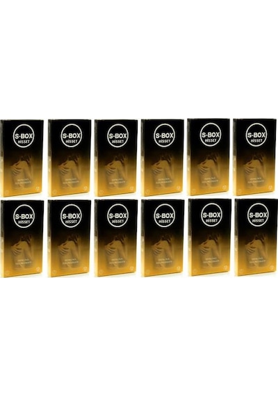 S-Box Hisset Ekstra İnce Prezervatif 12'li x 12