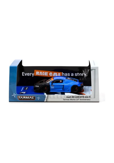 Tarmac Works 1/64 Audi R8 Lms Gt3 Evo Iı Tarmac Works 10th Anniversary - Hobby64 T64-043-10th Çok Renkli
