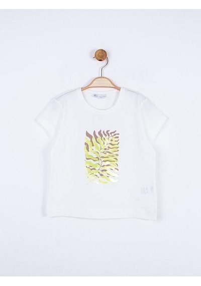 Nk Kids Kız Çocuk Perfect Tshirt-13971 Ekru