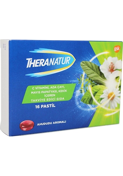 Theranatur Ahududu Aromalı Pastil 16'lı