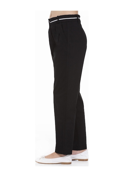 Kız Çocuk Ayarlanabilir Bel Detaylı Gabardin Pantolon 9 14 Yaş L