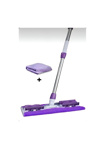Teleskobik Mikrofiber Istediğin Bezi Tak Yer Duvar Cam Silme Mop Mandallı Kıskaçlı 1 Adet