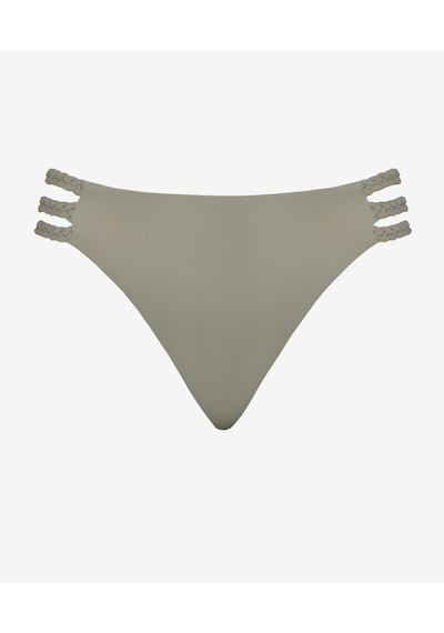 Yargıcı Yan Şerit Detaylı Bikini Altı Yeşil