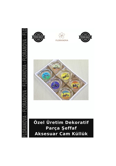 Özel Üretim Dekoratif Parça Şeffaf Aksesuar Cam Küllük