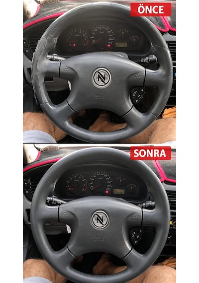 Bmw E60 2004-2010 Hakiki Deri Gerçek Deri Direksiyon Kılıfı Siyah