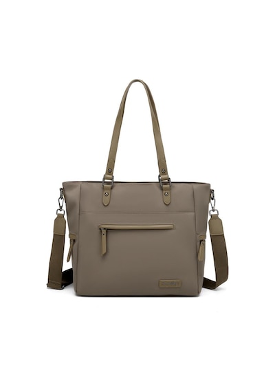 Smart Bags Twill Dimi Kumaş Kadın Omuz Çantası 3323 Kahve