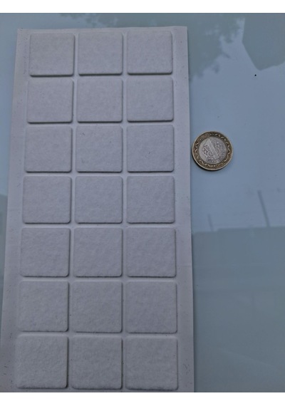 Keçe 90739 Hrd 4 Paket 30mm Beyaz Masa Sandalye Koltuk Baza Ayak Çizdirmez Yapışkanlı