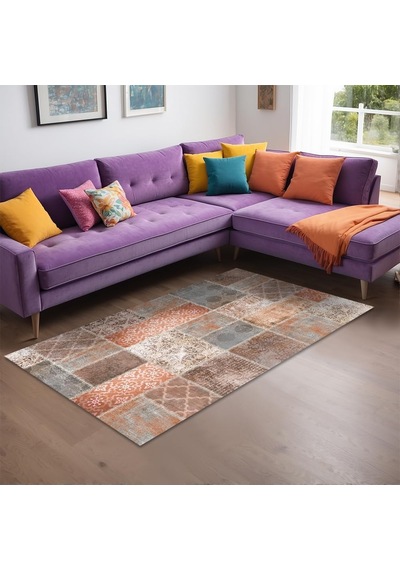 Nandy Kadife Kaymaz Pamuk Tabanlı Yıkanabilir Antibakteriyel Salon Halısı 200x300 Genel