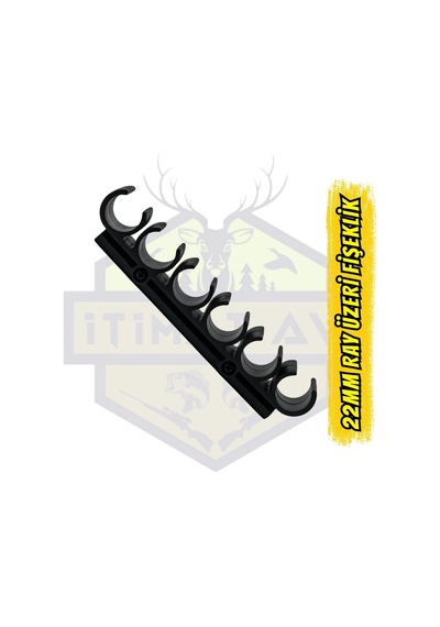 22 Mm Ray Üzeri Polimer Taktikal Fişeklik - 6 Fişek Kapasiteli Y Diğer