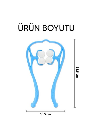 Boyun Bacak Ayak Bel Masaj Aleti Çok Fonksiyonlu Manuel 4 Tekerlekli - Mi