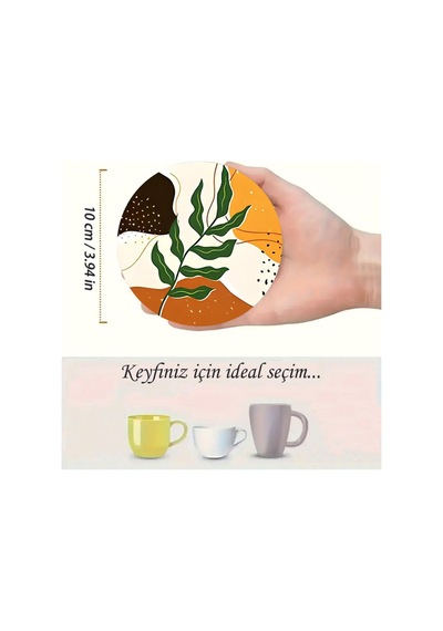 Kututr 6'li Ahşap Bardak Altlığı Brd-004 Diğer