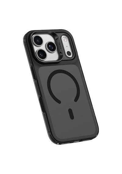 Apple Uyumlu iPhone 17 Pro Kılıf M-safe Şarj Özellikli Benks C-magnet Lucid Armor Kapak Siyah Siyah