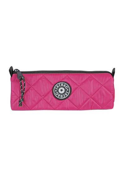 Jacbag Prime Soft-kapitone Üçgen Kalemkutu Prime Soft-pembe renkli