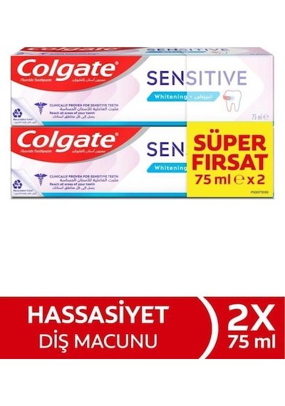 Colgate Sensitive Whitening Diş Macunu 75 Ml - 2 Adet Diş Hassasiyeti