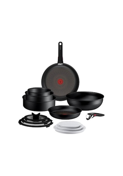 Tefal Ingenio Excellence Fusion Core 9x Büyük Tencere Ve Tava Seti - 14 Parça Siyah