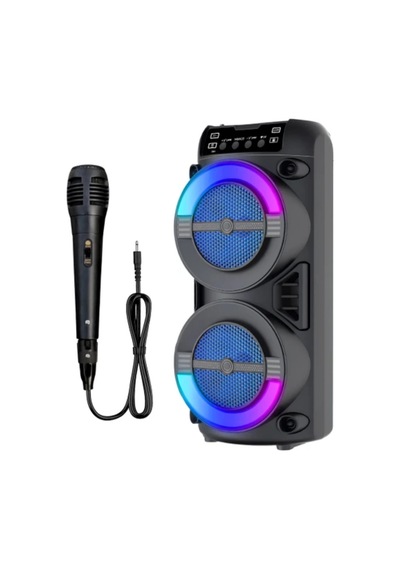 Hubrendy Kargo Led Işıklı Kablosuz Bluetooth Hoparlör Usb Tf Kart Destekli
