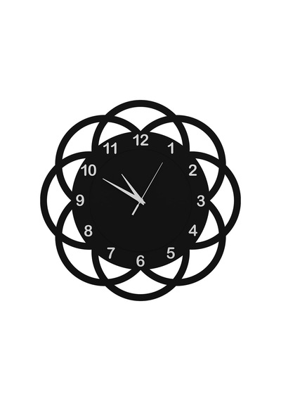 Avalon Duvar Saati Siyah Krom Siyah - Krom