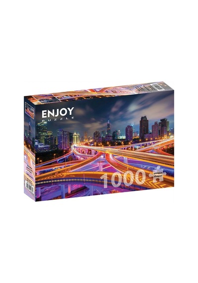 Enjoy 1000 Parça Gece Şangay Şehir Merkezi Puzzle