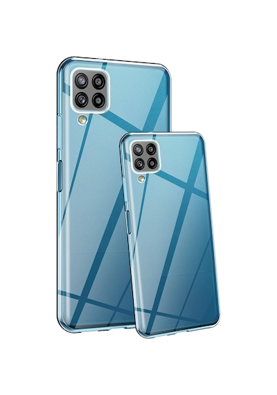 FitCase Samsung Galaxy Uyumlu A12 / M12 Kılıf Kamera Korumalı Silikon Şeffaf Arka Kapak