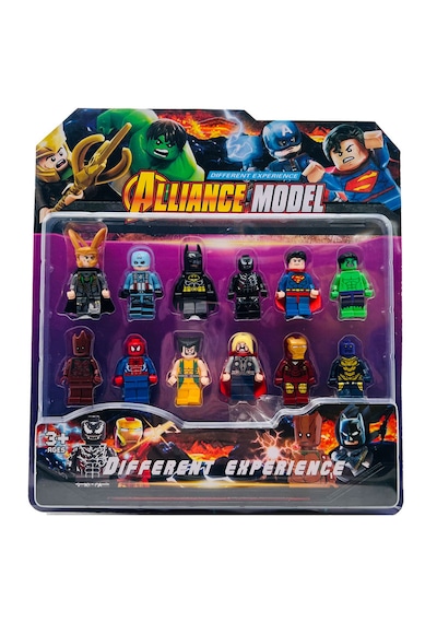 12 Li Süper Kahraman Figür Seti Mini Karakter Oyuncakları Avengers