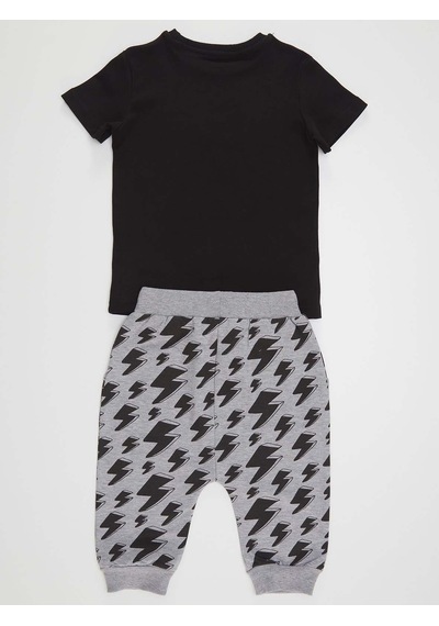 Denokids Mshb&g Cesur Ol Erkek Çocuk T-shirt Kapri Takım Çok Renkli