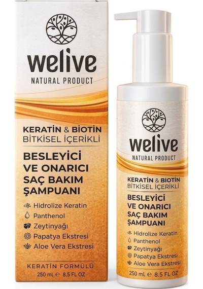 Keratin & Biotin Şampuan 250 Ml Tüm Saç Tipleri