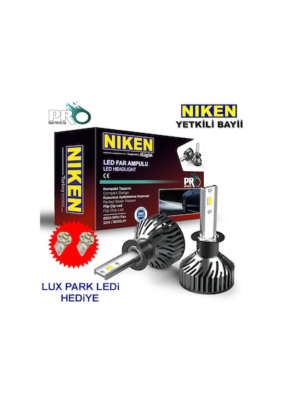 H1 Led Xenon Far Ampulü Yeni Nesil Pro Niken