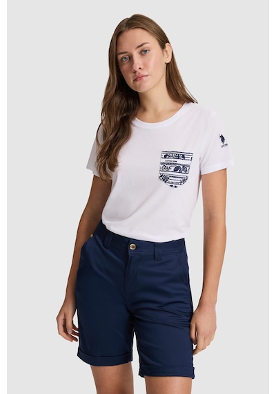 U.S. Polo Assn. U.s. Polo Assn. Kadın Beyaz Tişört 50323540-vr013