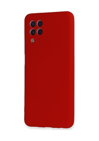 Samsung Galaxy  Uyumlu,  A22 Kılıf Nano İçi Kadife Silikon - Kırmızı