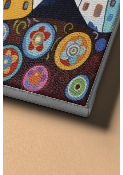 Webstyle Sayılarla Boyama Seti Kasnaklı Şehrin Renkleri 40 X 50 Cm