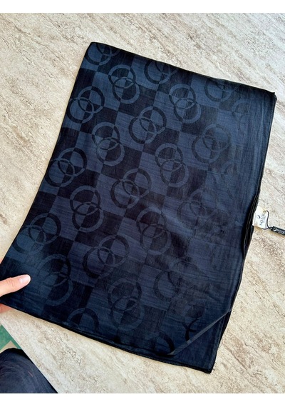 Noura Scarf Pırlanta Orin Şal Siyah