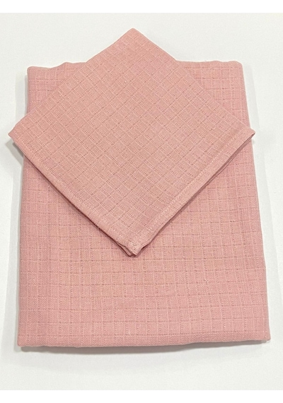Müslin %100 Organik Pamuk Kumaş Örtü Battaniye 100x100cm+ Ağız Mendili Hediyeli Düz Pudra Düz Pudra