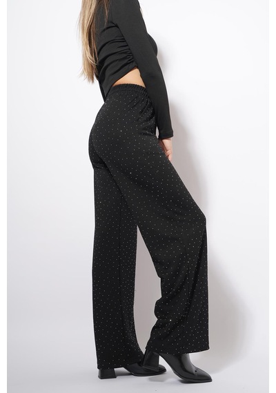 Unika Boutique Cerli Taş İşlemeli Eşofman Siyah