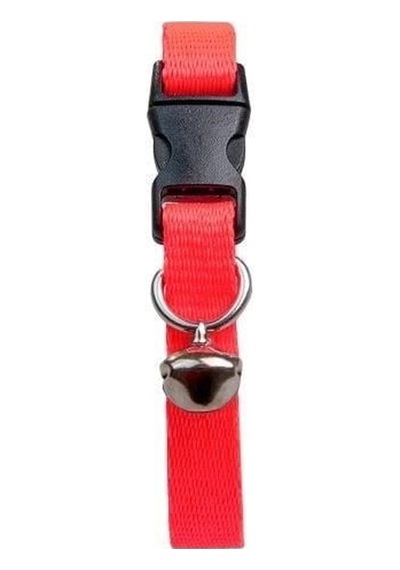 5 Adet Neon Pembe Zilli Ayarlanabilir Kedi Boyun Tasması 22-30 Cm-21506