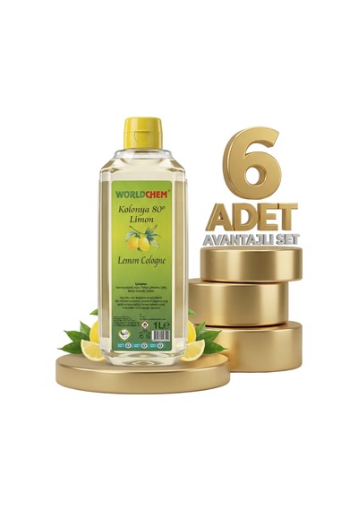 Worldchem Limon Kolonyası 6x1 Lt