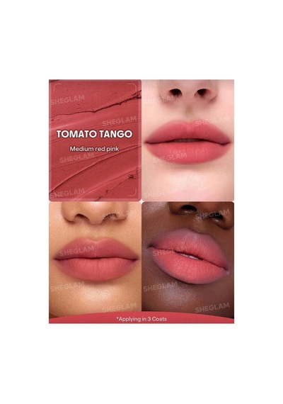 Sheglam Bounce Putty Pocket Lip Pot Ruj Tomato Tango Pembe