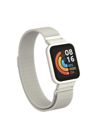Xiaomi Redmi Watch Mi Watch Lite Uyumlu Krd-58 Metal Ardx Kordon-gümüş