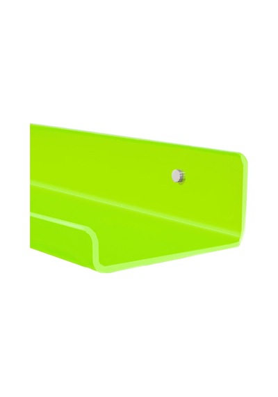 Pleksi Duvar Raf Neon Yeşil, 50cm X 10cm Diğer
