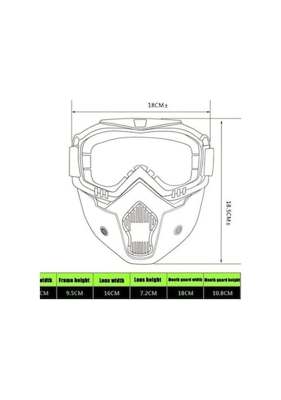 Motoanl Cross Motosiklet Bisiklet Gözlüğü Açık Kask Maskesi Süngerli Bant Lastikli Jet Maske Şeffaf Camlı Siyah