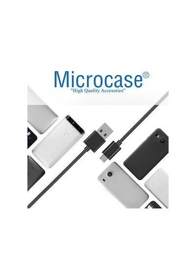 Microcase Micro Usb Şarj Ve Data Kablosu - 3 Metre Siyah