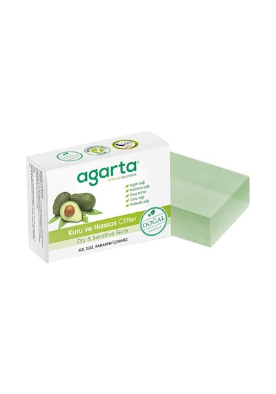 Agarta Doğal Kuru ve Hassas Ciltler için Katı Sabun 150 G