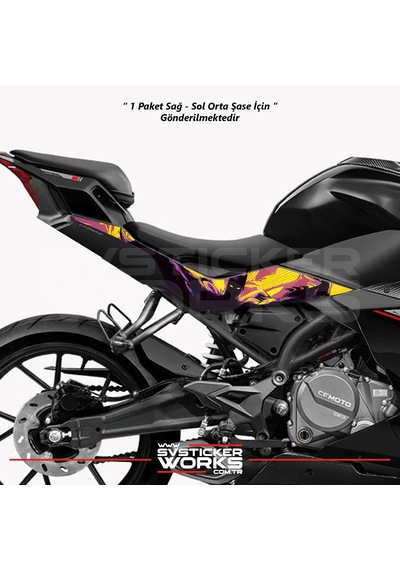 Cfmoto 250sr Orta Şase Kaplama Batman Desen Sticker Diğer