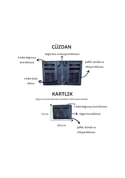 Orlando Antrasit Gri Hakiki Deri Erkek Cüzdanı Kartlık Hediyeli Babalar Günü Hediyesi Gri