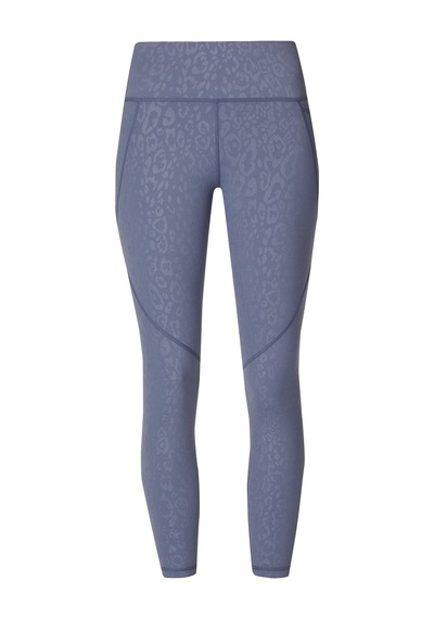Sweaty Betty Power 7/8 Emboss Workout Kadın Koşu Tayt Mavi