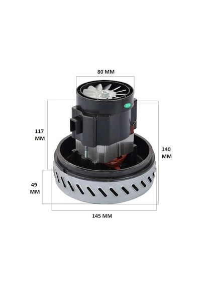 Felix İle Uyumlu Fl 484 Su Pınarım Süpürge Motoru 1400w Ht100