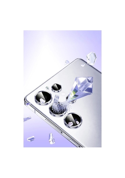 Samsung Galaxy S26 Ultra Bilvis Titan Kamera Lens Darbeye Dayanıklı - Siyah