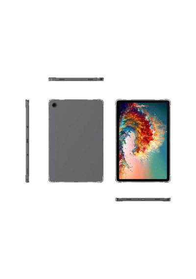Goocamp Galaxy Tab A9 Kılıf Uyumlu Tablet Nitro Anti Shock Silikon Kapak-renksiz Tablet Kılıfı
