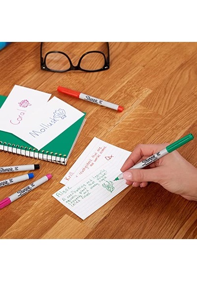 Sharpie Ultra Fine, Süper İnce Uç, Karışık 12'li Paket Çok Renkli